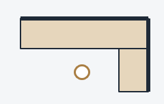 L-shape workstation layout